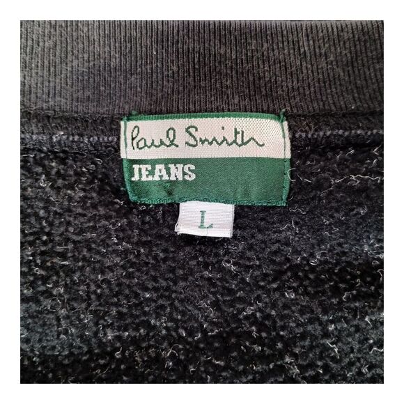 Paul Smith Sweatshirt Crew Neck Long Sleeve Black Men's Large - Picture 5 of 7